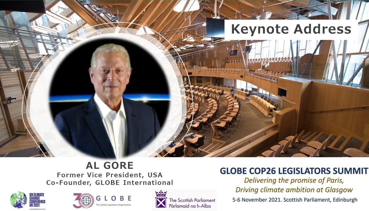 Al Gore at GLOBE COP26 Summit